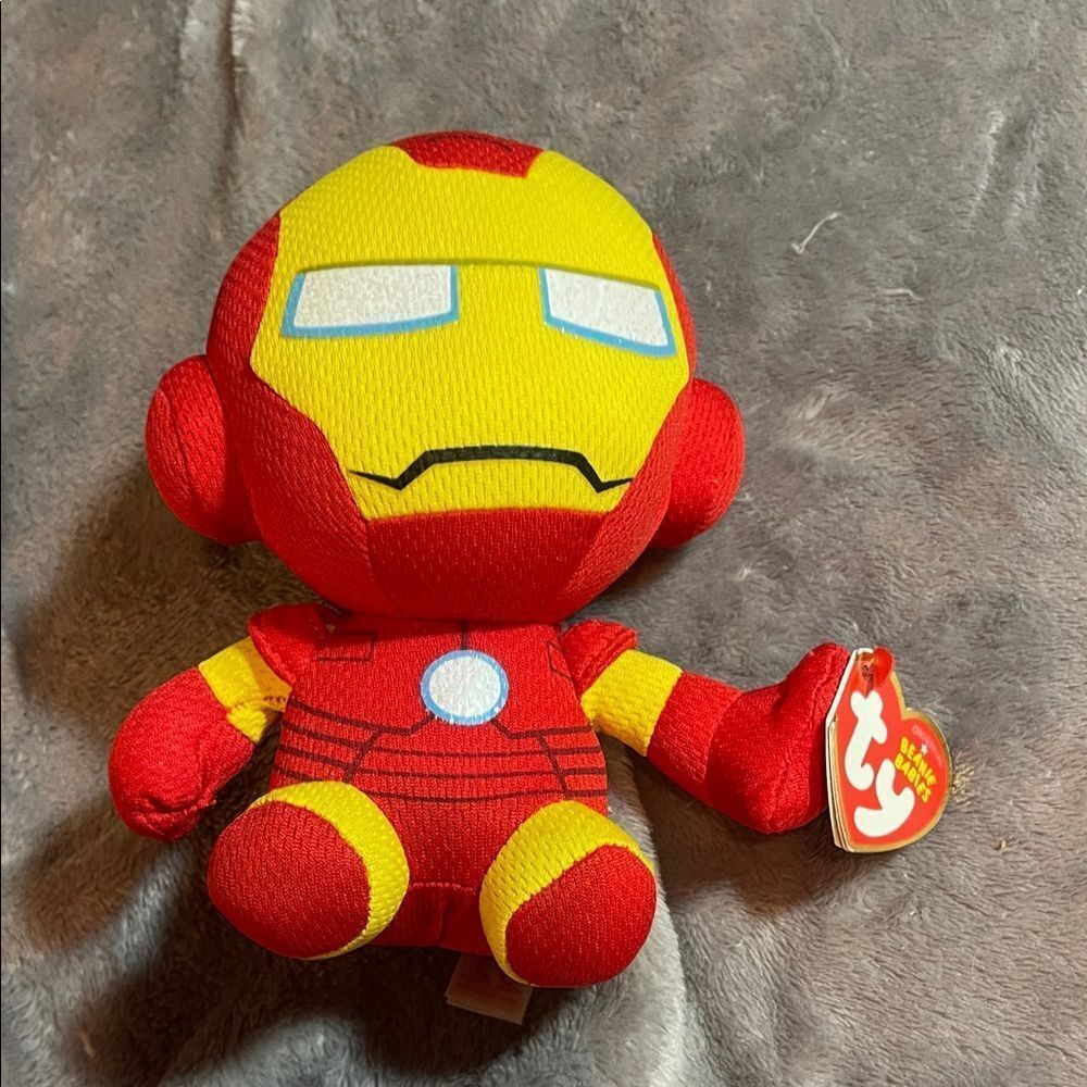 Ty Iron Man Plush - Red and Yellow